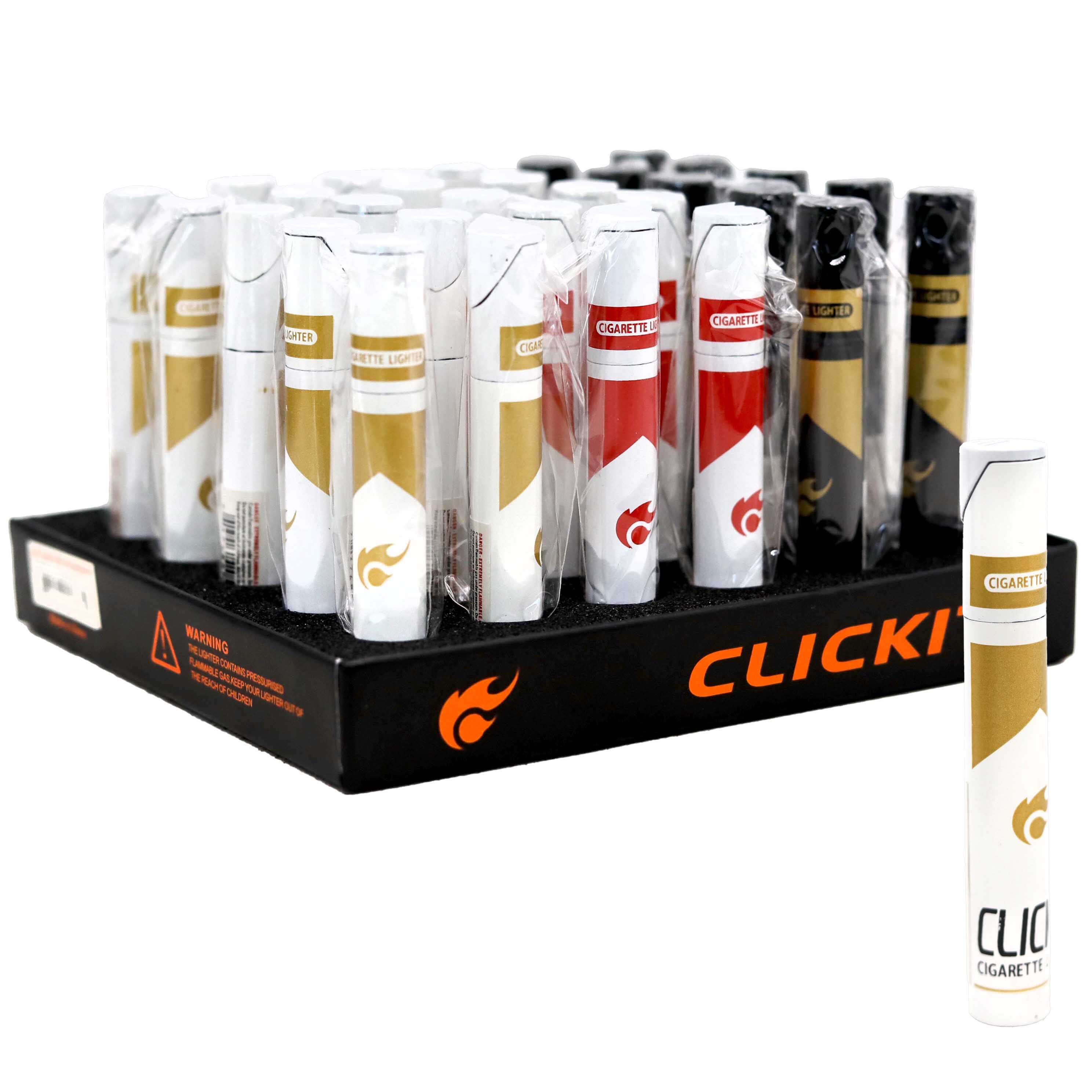 Clickit Slide Flame Lighters (GH-8761) | 30 Count Display product image